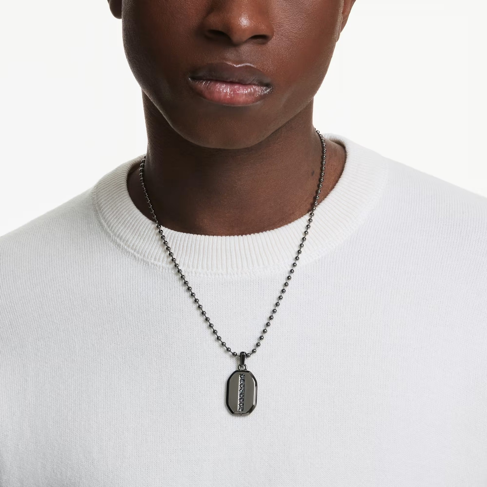 Swarovski Dextera Octagon Pendant, Octagon Shape, Black, Ruthenium 5724595