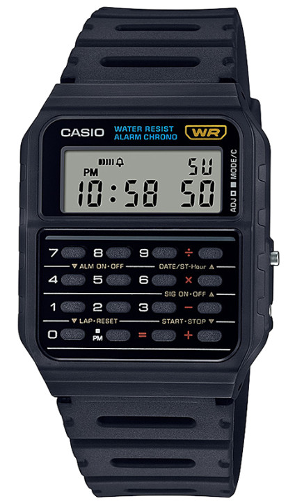 Casio CA-53W-1Z Calculator Black Digital Watch Original New Unisex / Tracking