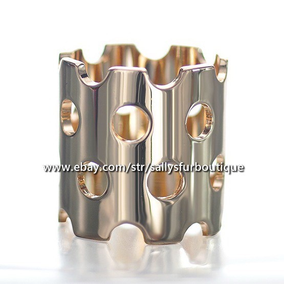 Quality 100% Copper Scarf Ring Hollow Tube Buckle Brooch For Silk Scarves