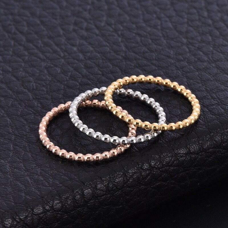 2mm Thin Plain Silver Gold Plated Stainless Steel Wedding Ring Band R61