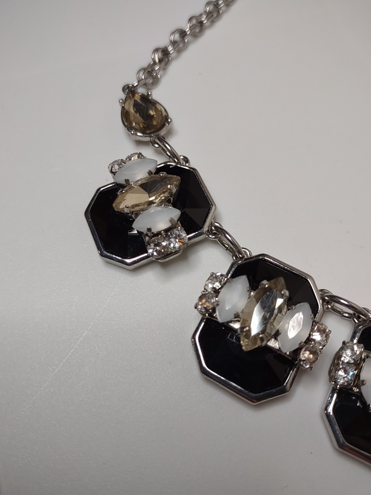 Heavy White House Black Market Necklace Adjustable 18 To 20 Inches Long