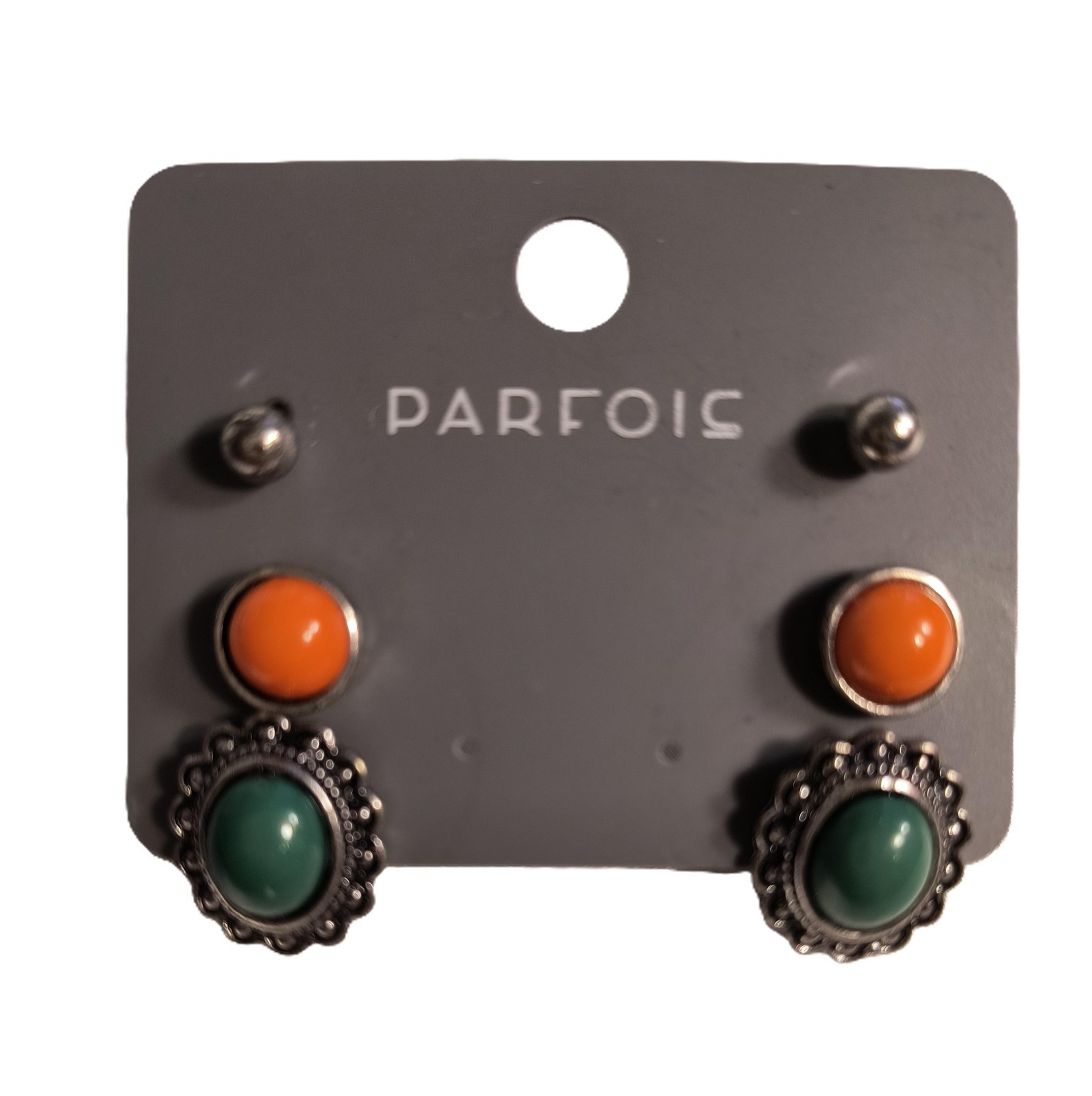 Parfois New With Tags Women’s 3 Pairs Stud Earrings Multicolor La Pousette Close