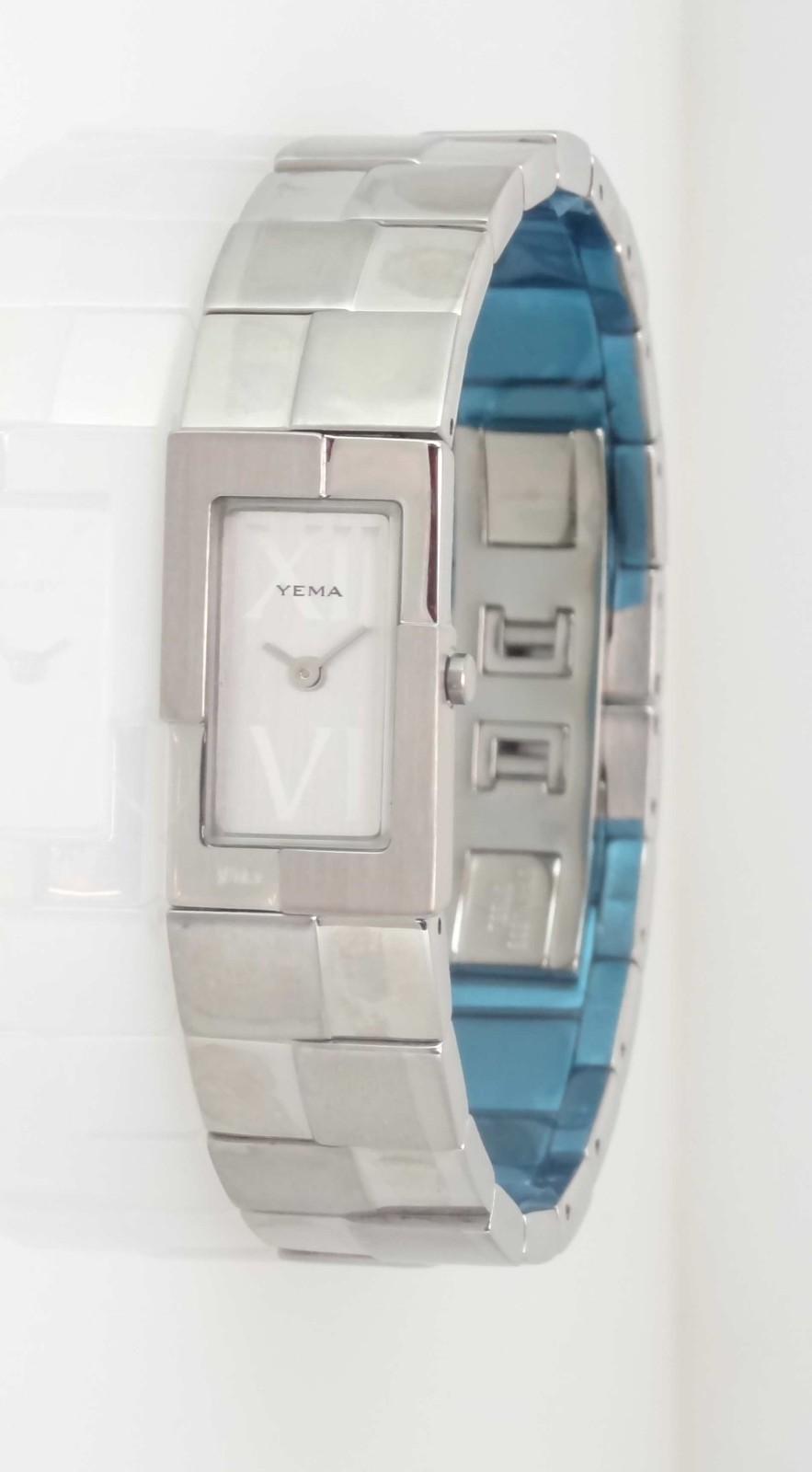 YEMA Paris YE 976 Womens 3-3/4 Ligne Quartz 1/2 Bangle Watch *New Vintage w/box