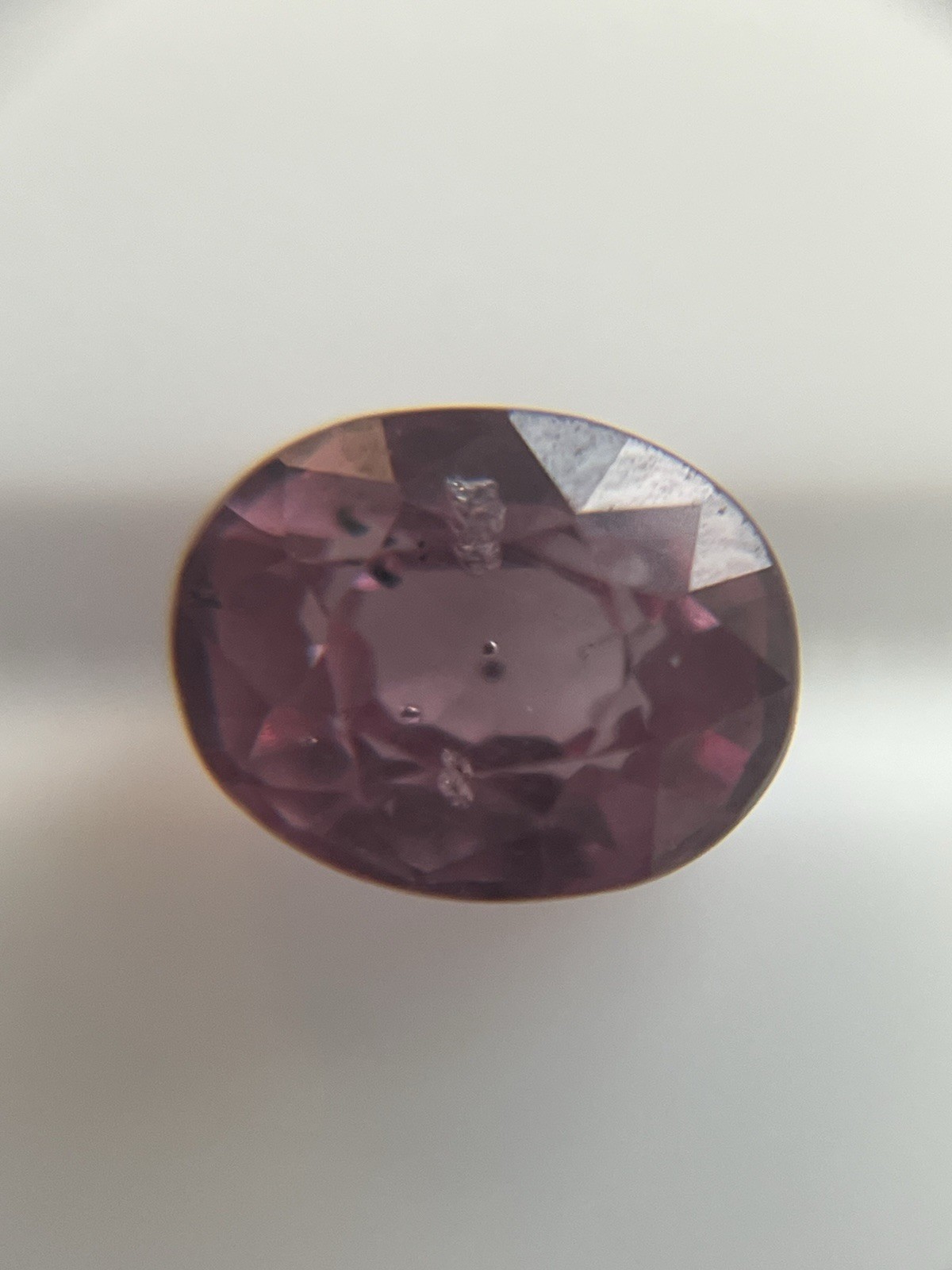 1.06ct Pink Purple Tanzanian Malaya Garnet Natural Untreated 6.2 X 5 X 3.7mm