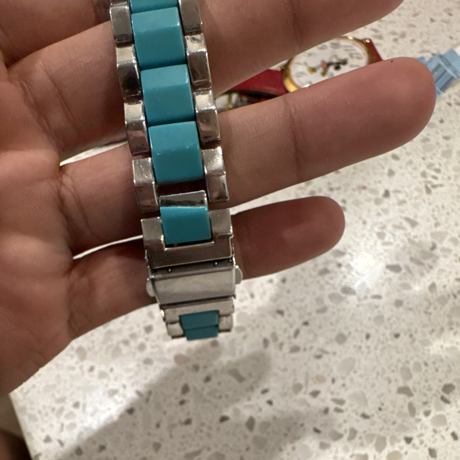 Style&co. Women’s Quartz Analog Watch Silver Dial Arabic Numerals Blue/Silver
