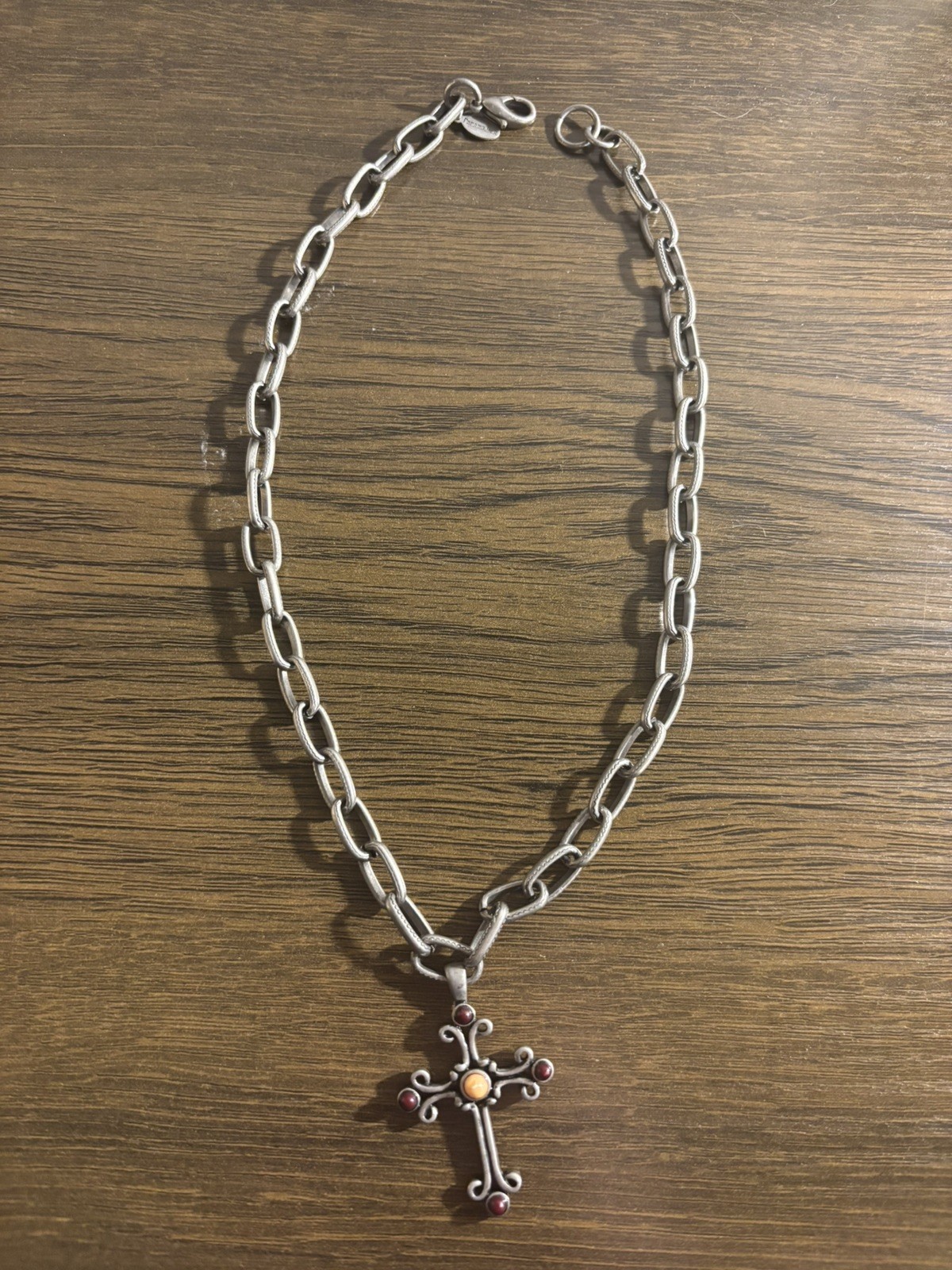 VERY RARE! panama jack 2000’s cross necklace with coloring in the cross