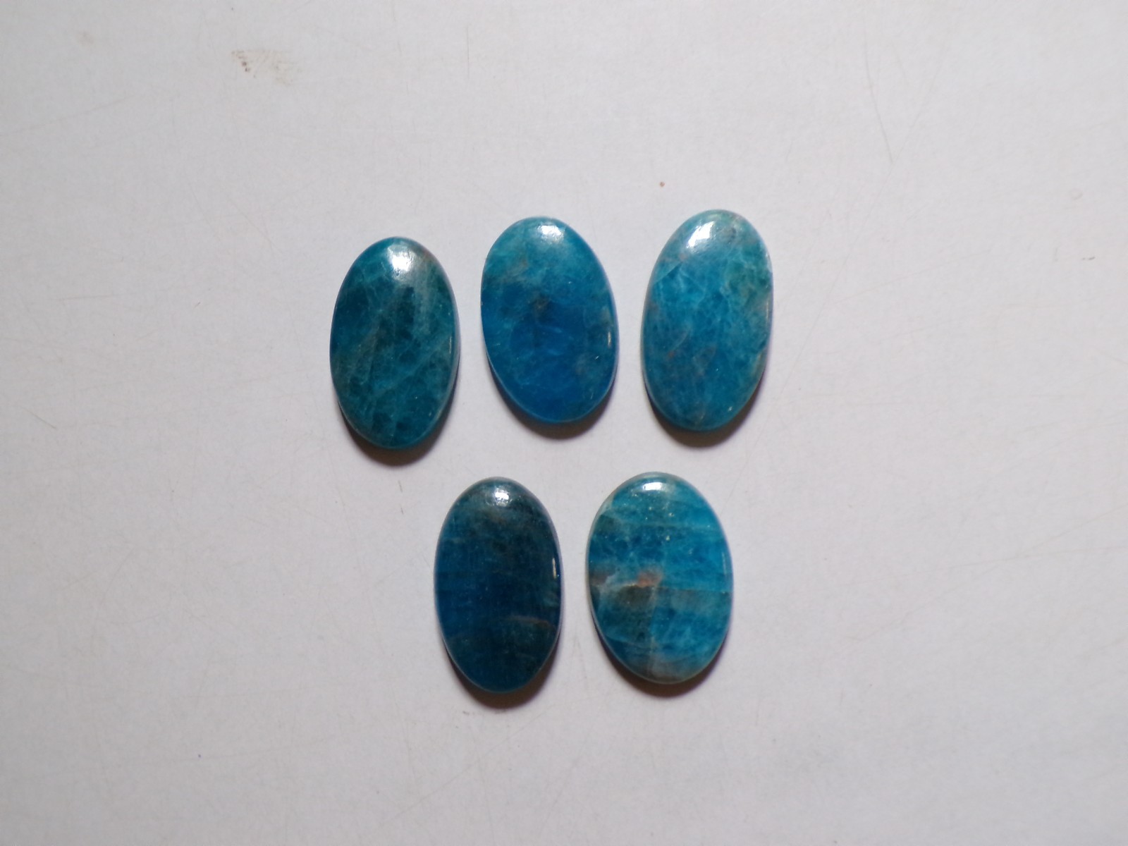 158.45 Cts Natural Apatite 05 Pcs Lot Loose Cabochon Gemstone 06