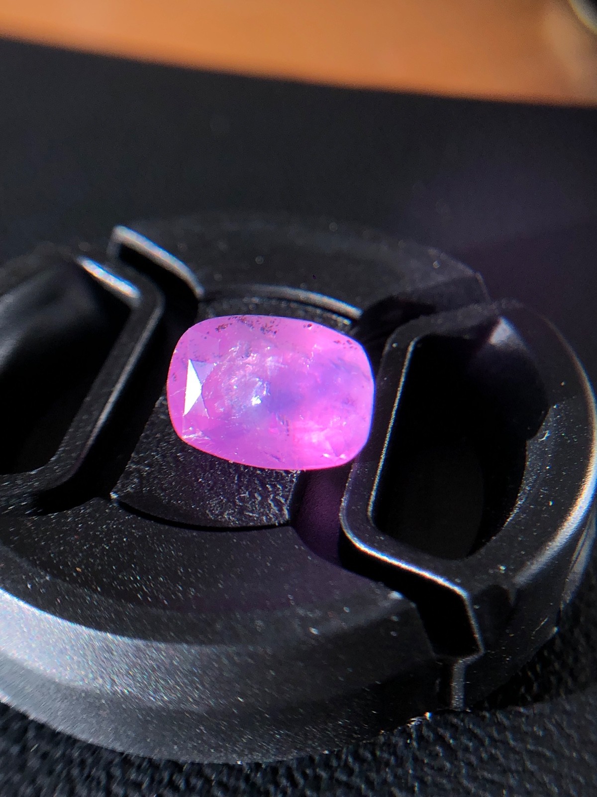 5.80ct unheated milky purplish-pink and orange sapphire/ watermelon sapphire