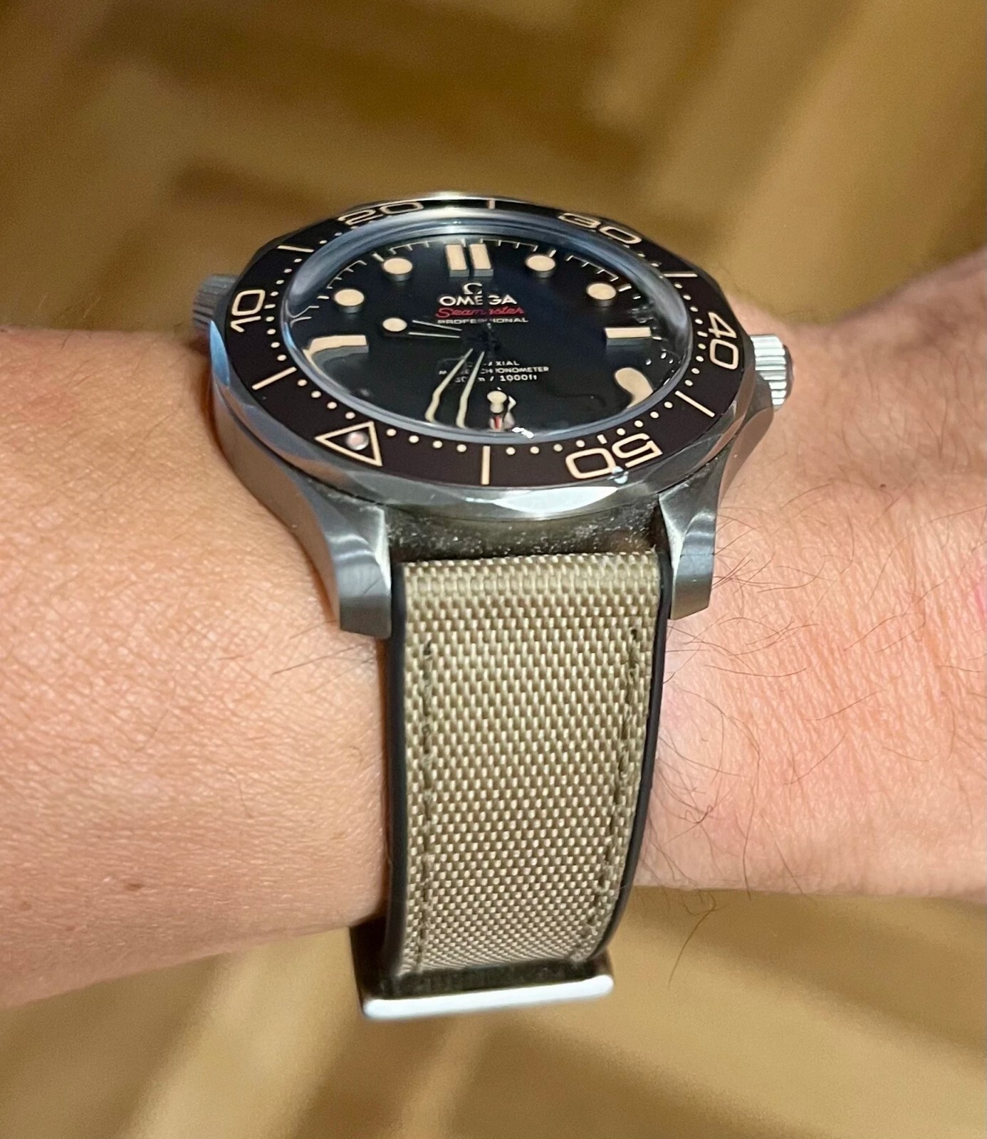 20 22mm Nylon Rubber Dive Watch Strap Hybrid Canvas Quick Release Band