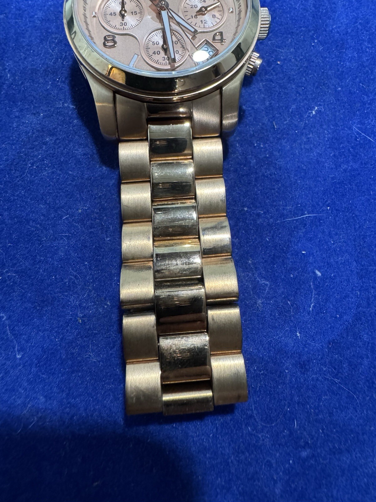 Michael Kors MK5128 Runway Rose Gold Stainless Steel Women’s Watch New Battery