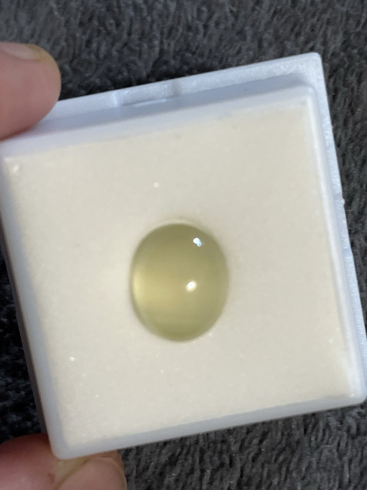 New In Box Green Apple Aragonite Cabochon 12x10mm Oval 5.59 ct