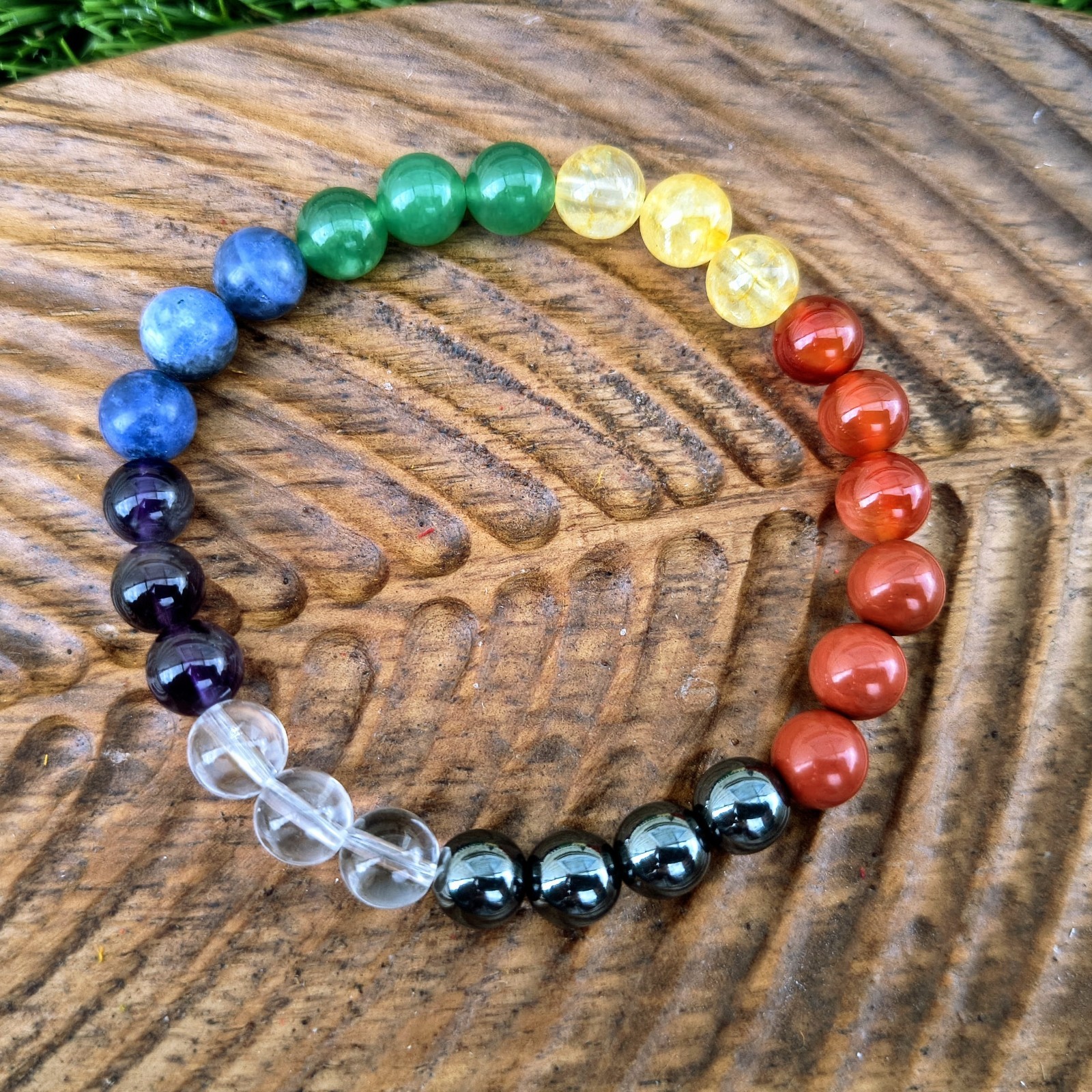 Optimal Balance Chakra bracelet: Red Jasper, Carnelian, Citrine, Aventurine…