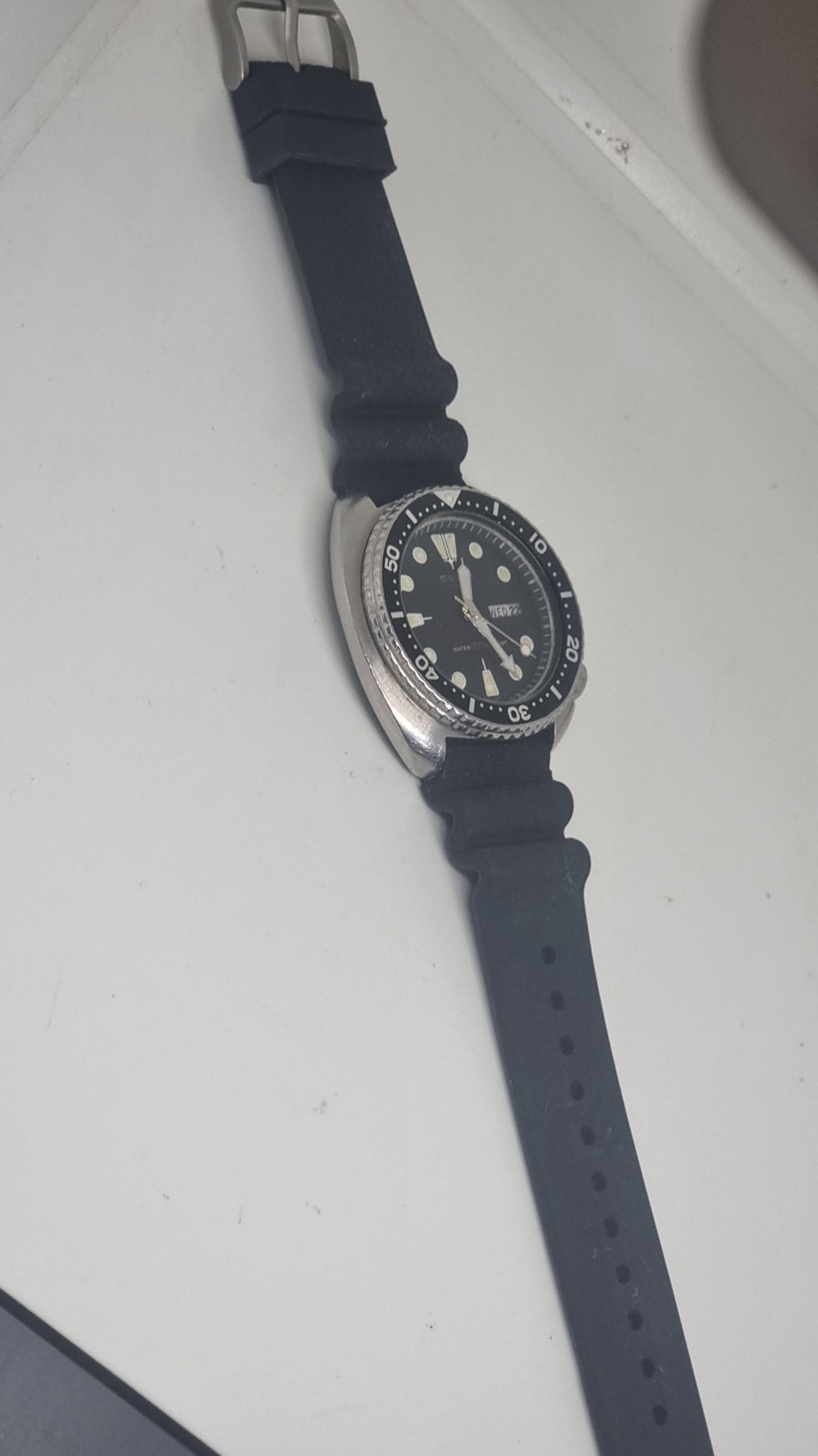 Vintage 1984 Seiko 6309-7040 Watch Original Suwa dial and Hands and Bezel