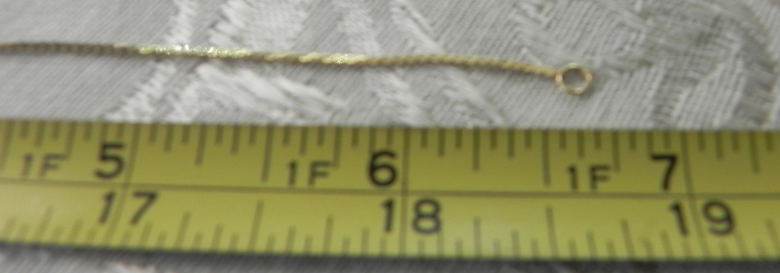 VTG Estate 18.5″ Solid 14K Yellow Gold Serpentine Chain 2.5 g !!