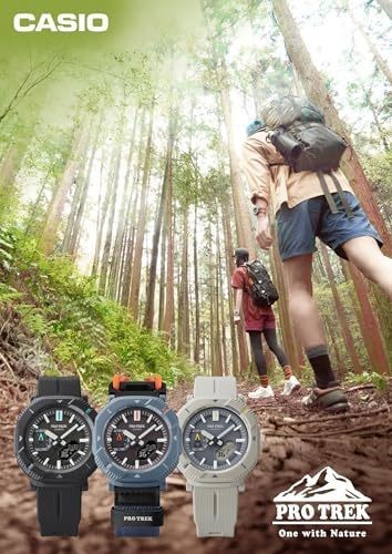Casio PROTREK PRJ-B001B-2JF Hiker Line Gray Tough Solar Diver 100m NEW Japan