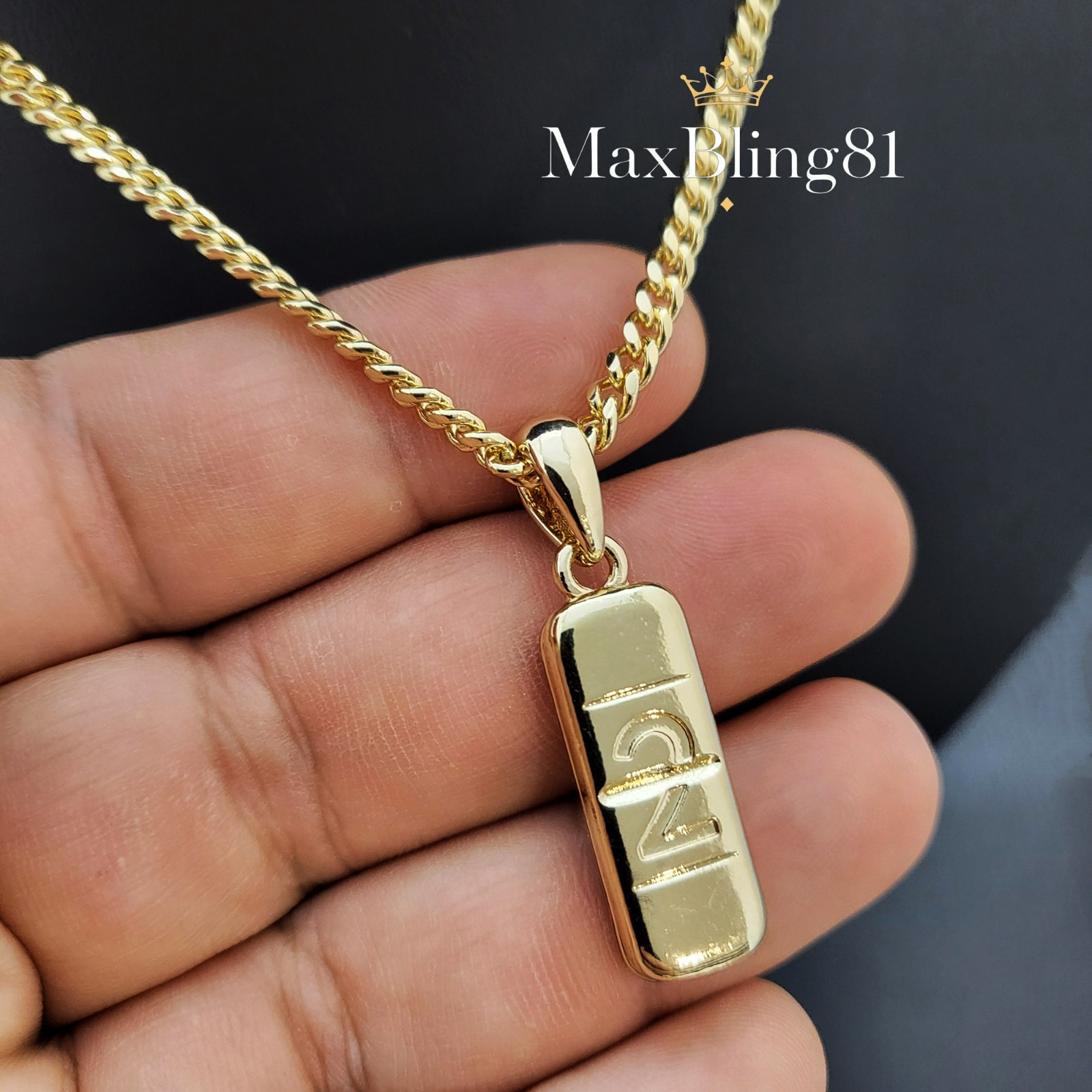 Hip Hop Gold Plated XANAX Pill Pendant & 24″ Box, Cuban, Rope Chain Necklace