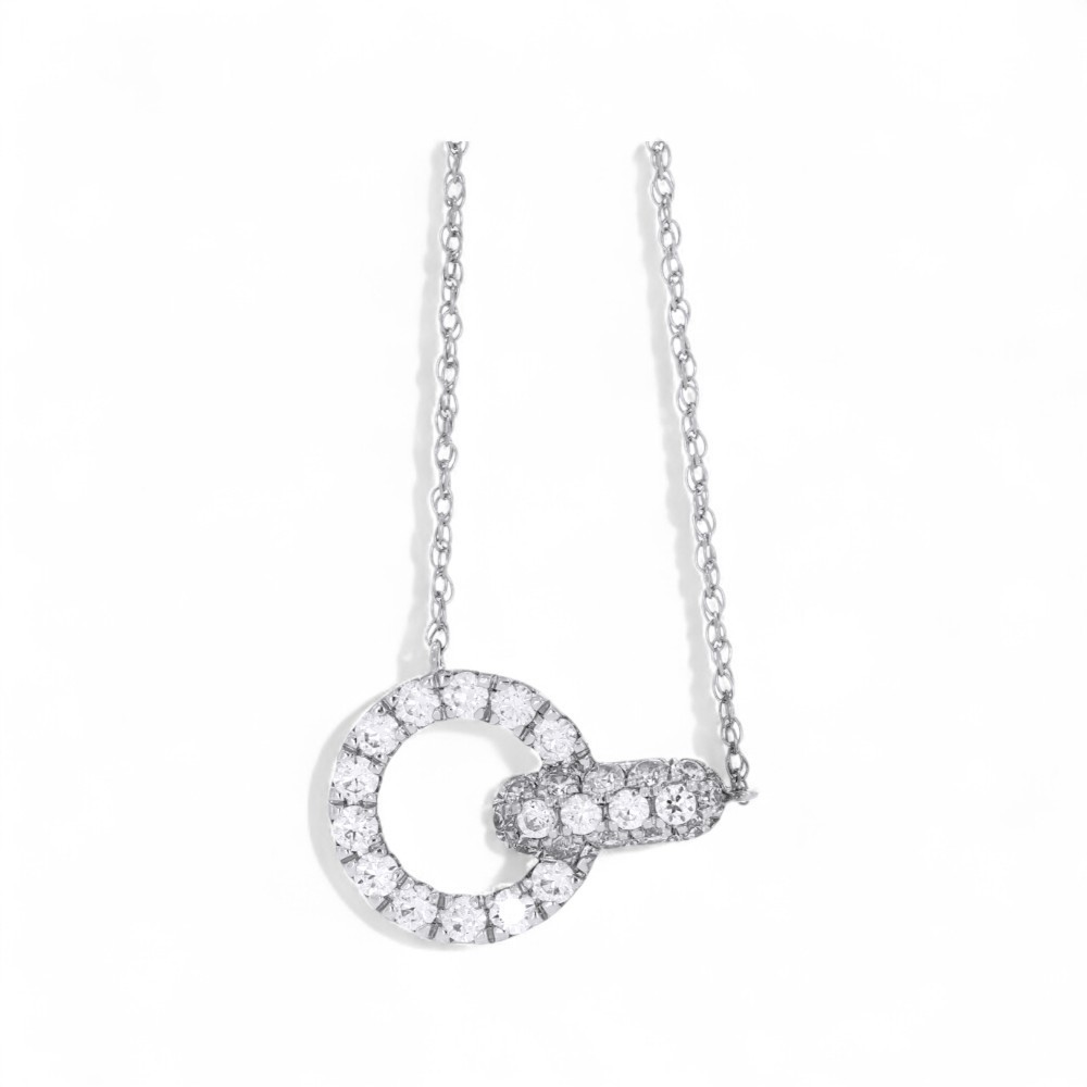 0.70 Ct Round Cut Lab Grown Diamond Pendant Necklace F-G/VS 925 Sterling Silver