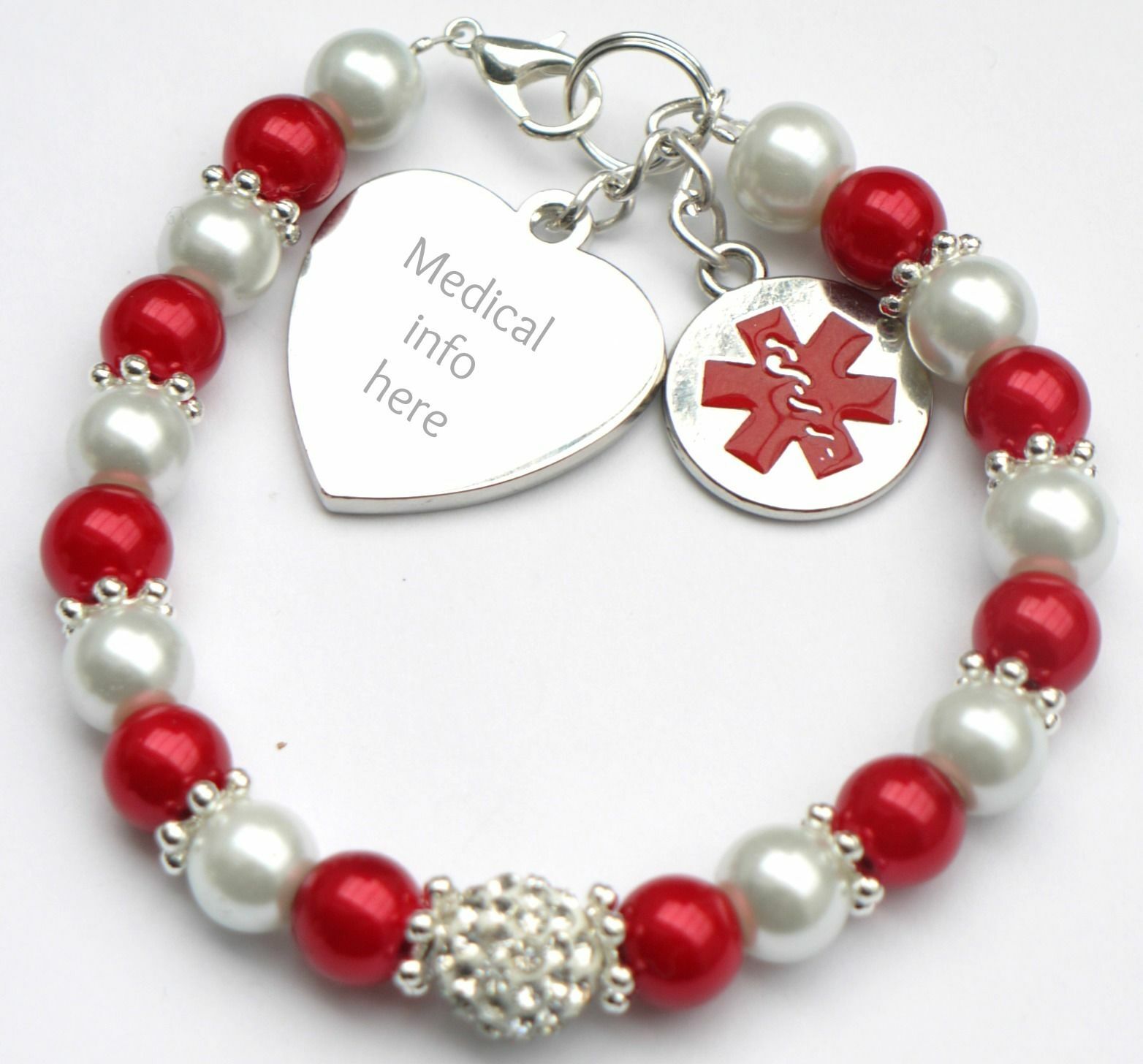 Warfarin /Blood Thinner Bracelet Medical Alert Badge Health Survival Women Kid