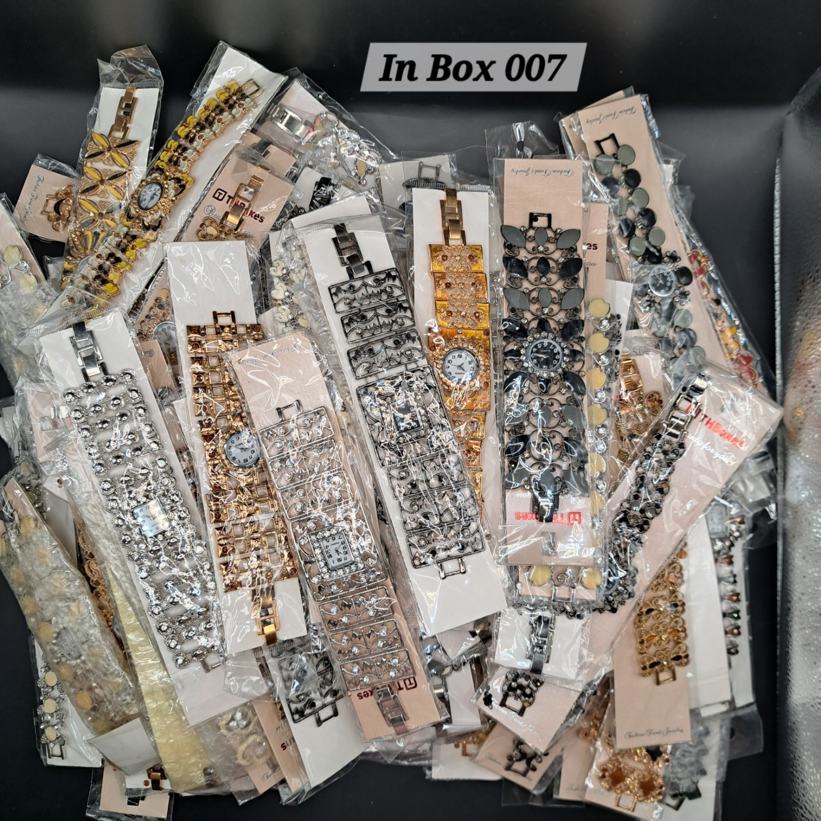 Box 007 Vintage Custom Jewelry Watches Lot