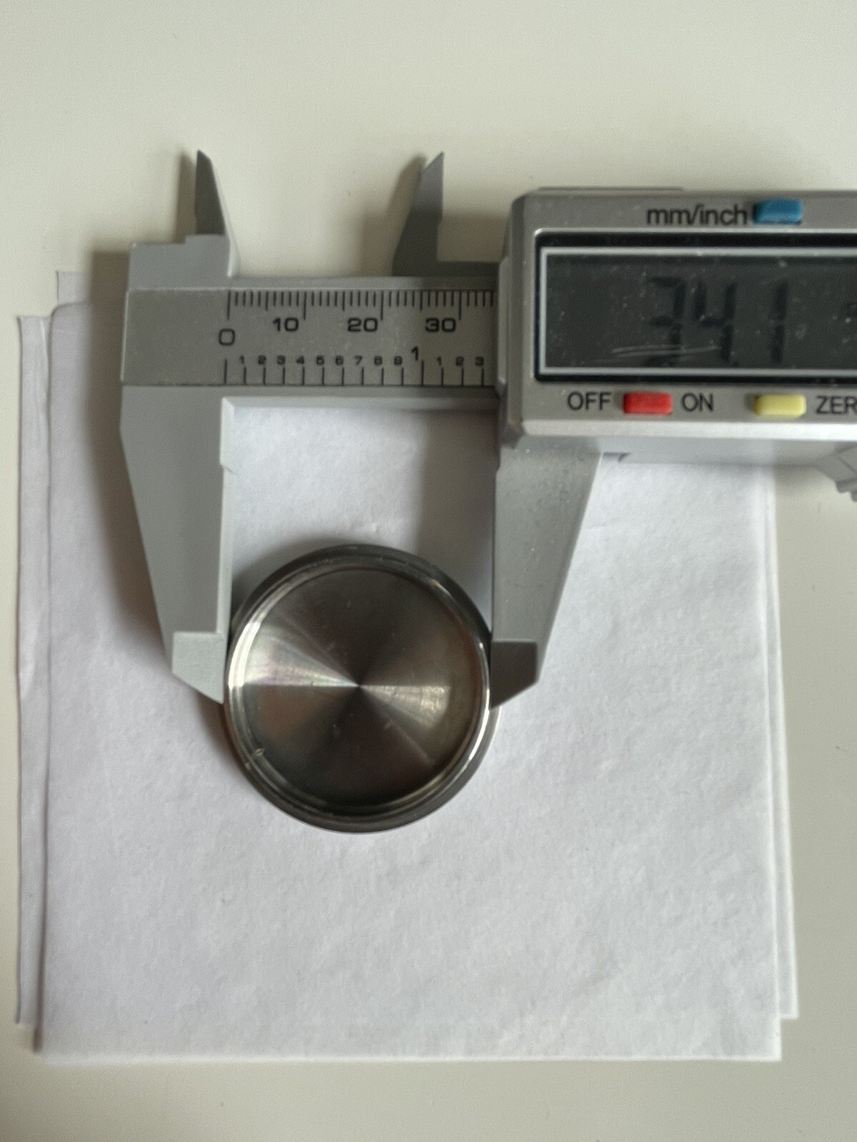 Tandorio Pilot Case Back. NH35. Brushed Stainless Steel. Watch Mod Part.
