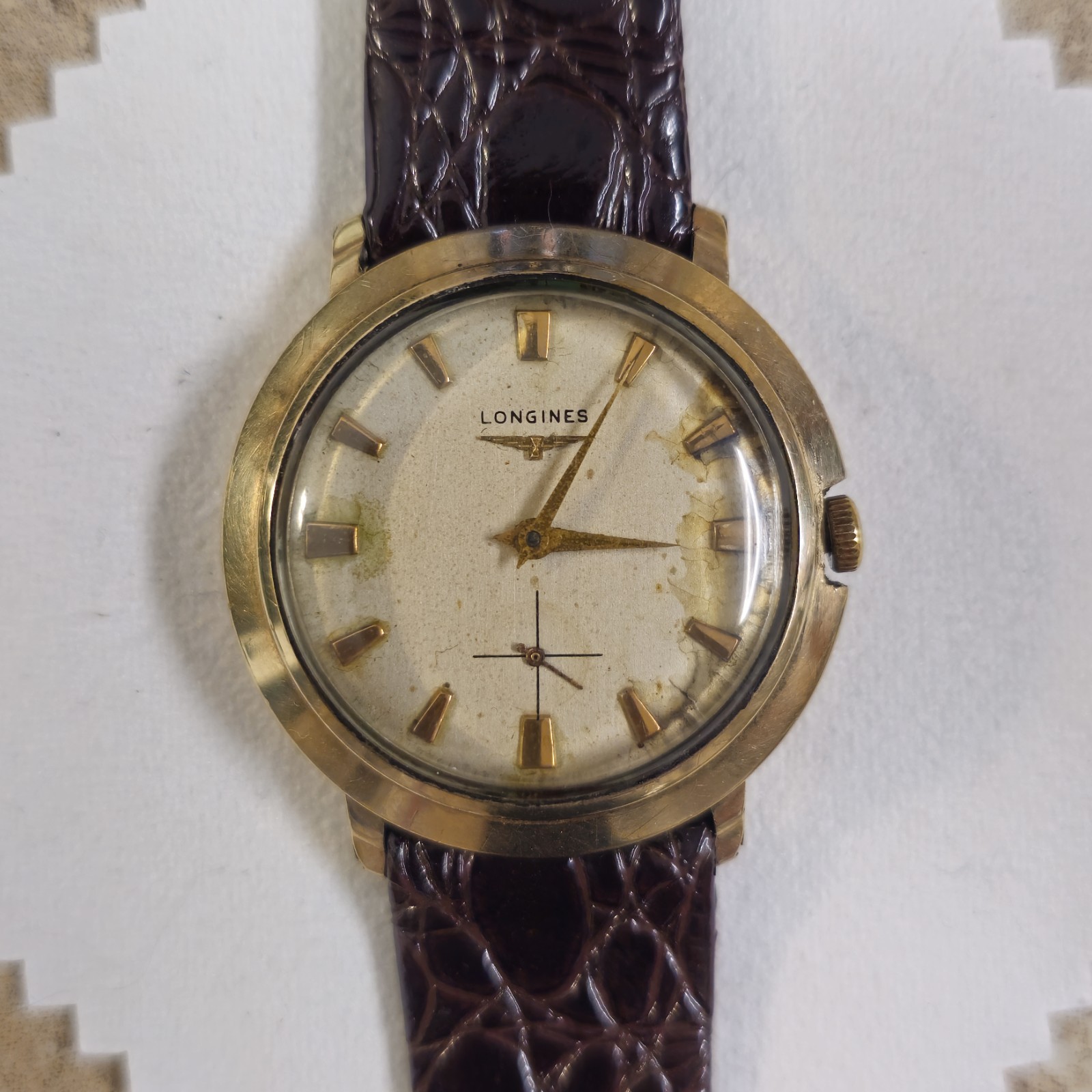 1954 Longines-Wittnauer Cal. 23Z 10K GF – Runs(2min Off In 24hrs)+ Leather Strap