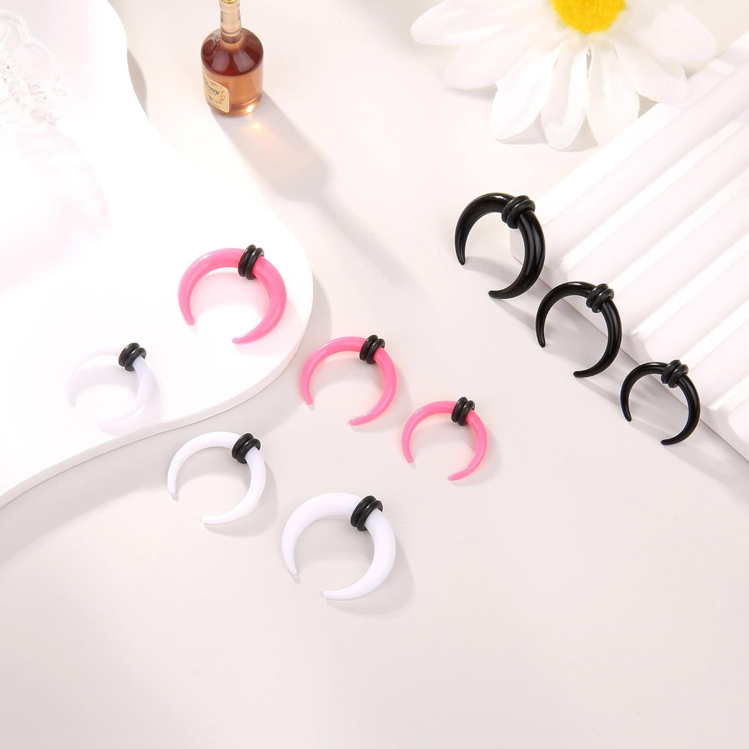 Septum Pincher Tapers Stretching Kit Acrylic Stainless Steel Septum Piercing Jew