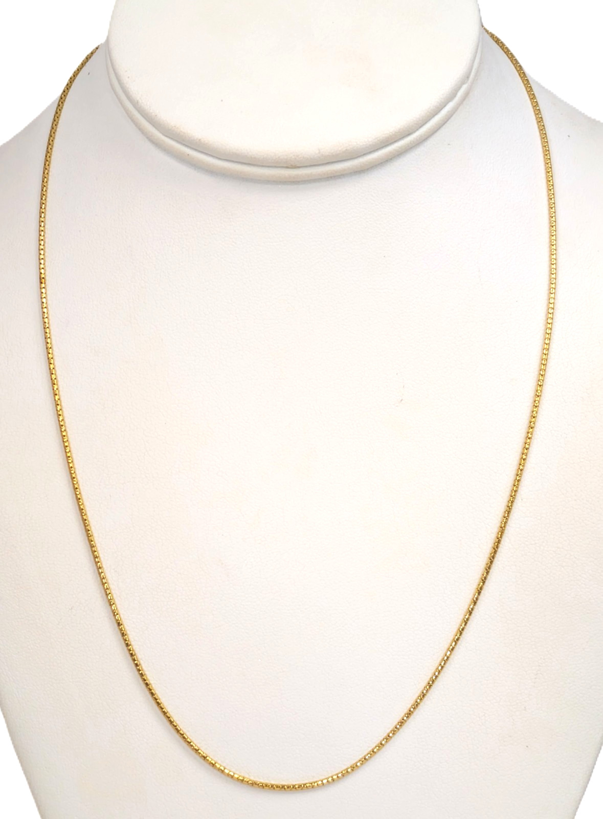 14K Gold Snake Chain, 20” Long X 1.3mm Thick
