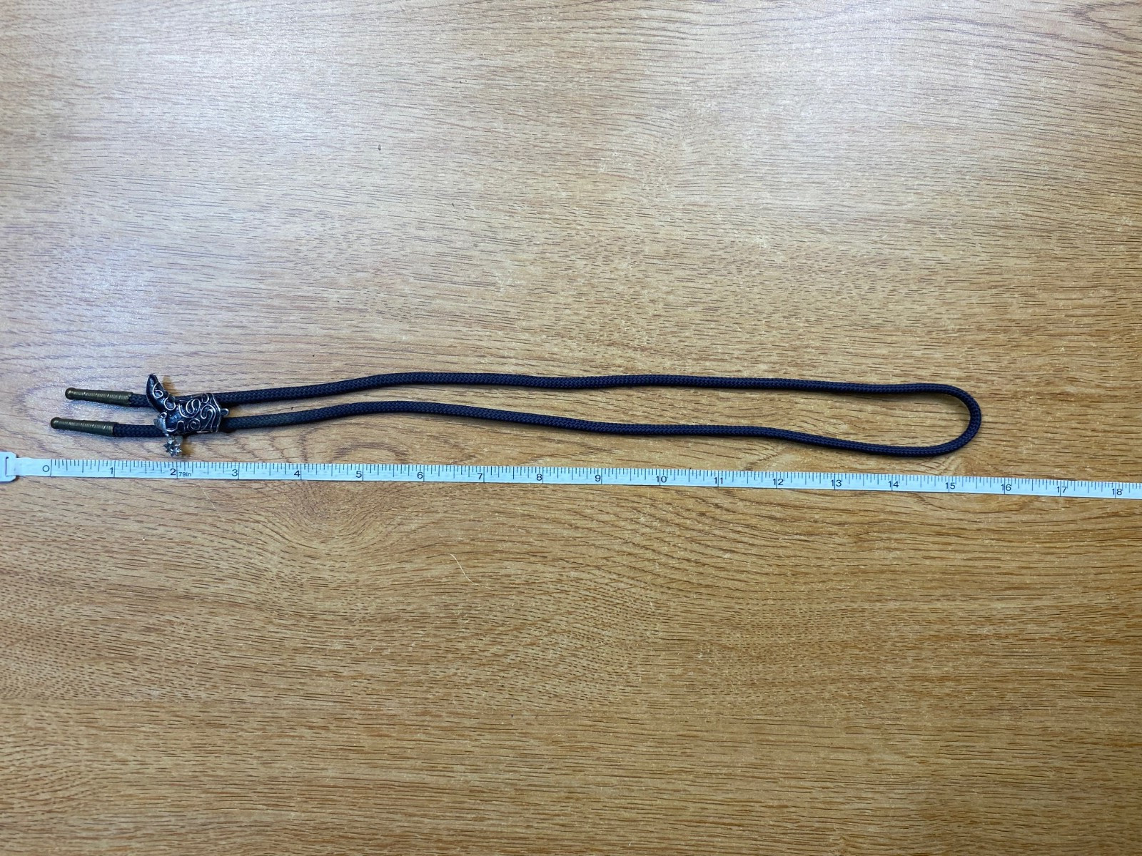 Black Cowboy Boot with Spur Bolo Tie
