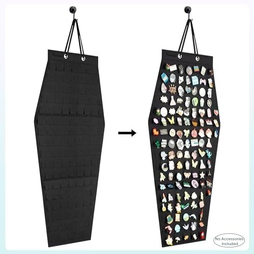 PACMAXI Hanging Brooch Pin Storage Organizer | Hexagon Style Enamel Lapel Pin…