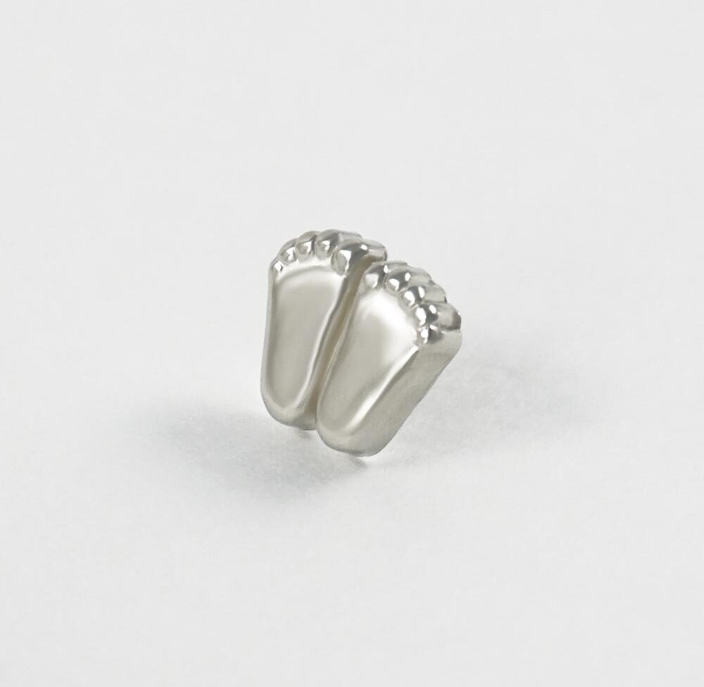 Precious Feet Silver-Colored, Fetal Development Card Pro-Life Jewelry, Lapel Pin