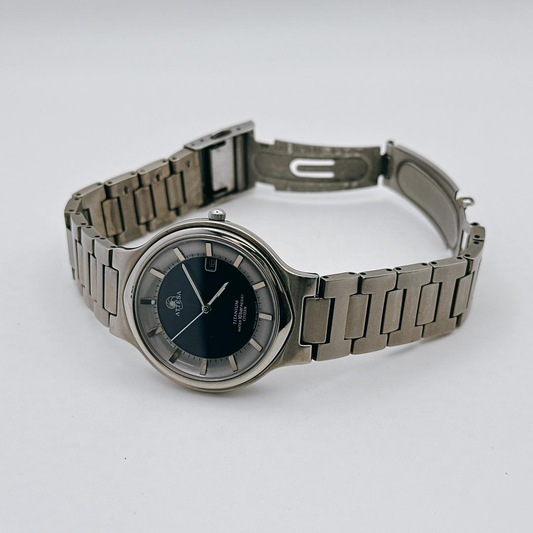Excellent, fully functional:Citizen Eco-Drive ATTESA Titanium Lightwe From Japan