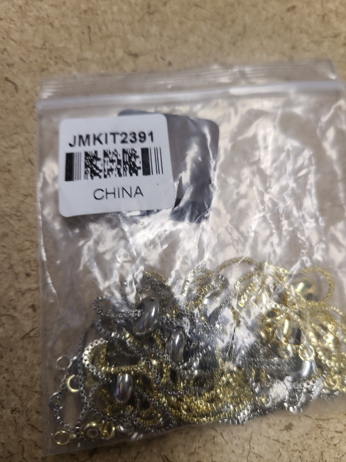 Gold & Silver Tone Bracelet Connector Finding with Crystal Accents Set of 10