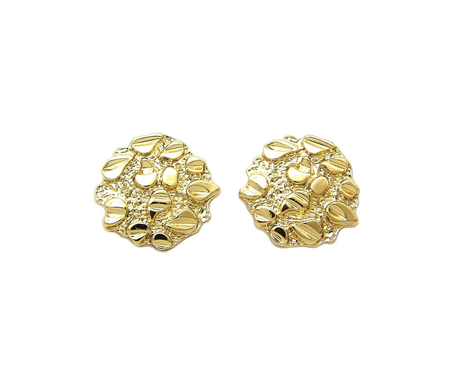 New Cookie Nugget Design Knob Magnetic Stud Earring With Lucite Box XE1277