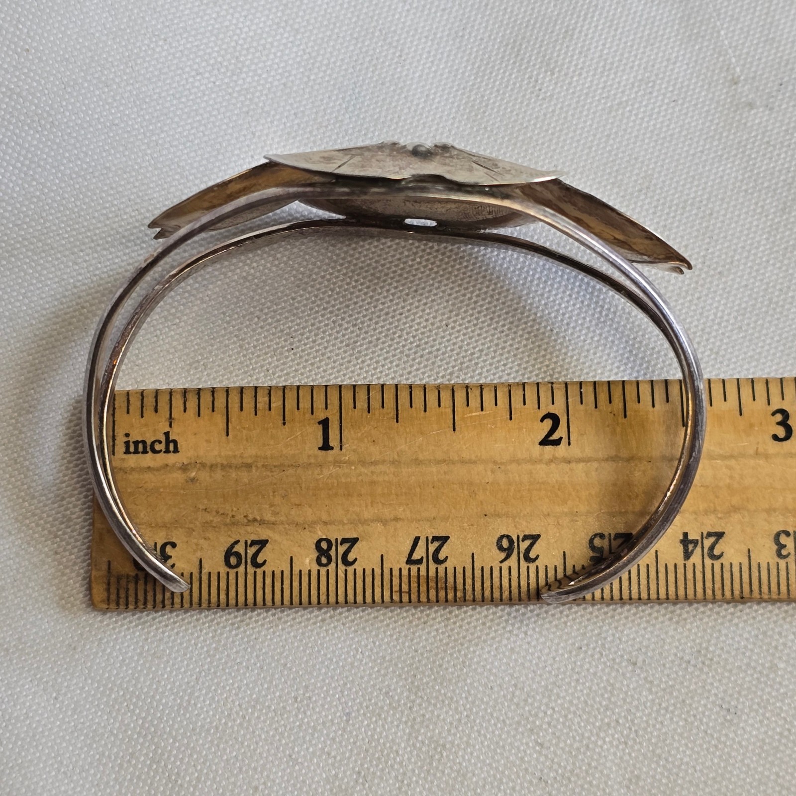 Sterling Silver Bracelet 16.55g Fine Jewelry 6″ Cuff Open End