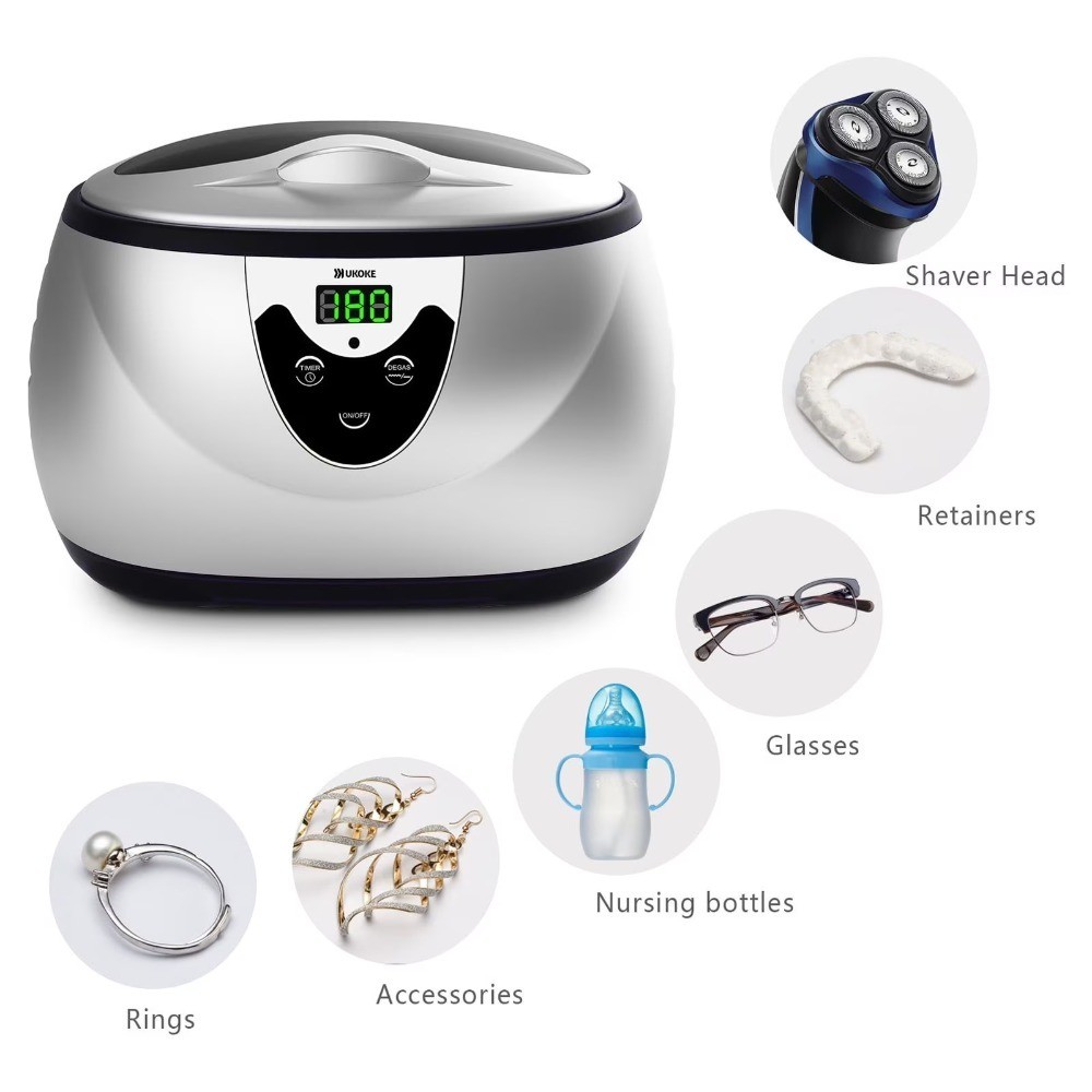 Ultrasonic Cleaner Machine for Jewelry Eyeglasses Rings Watches and Small Parts