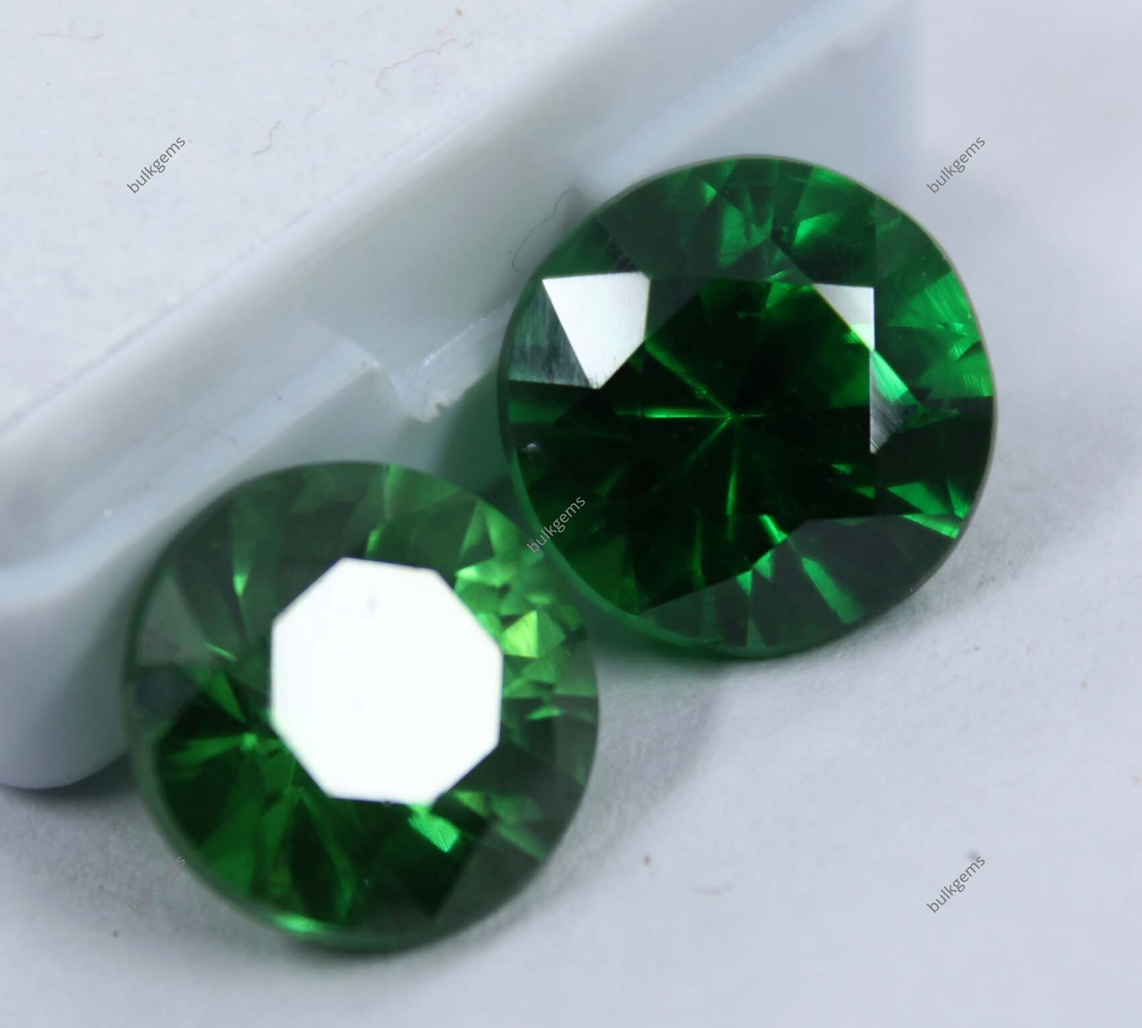 AAA VVS 18 Ct Natural Certified Green Tourmaline Round Cut Loose Gemstone