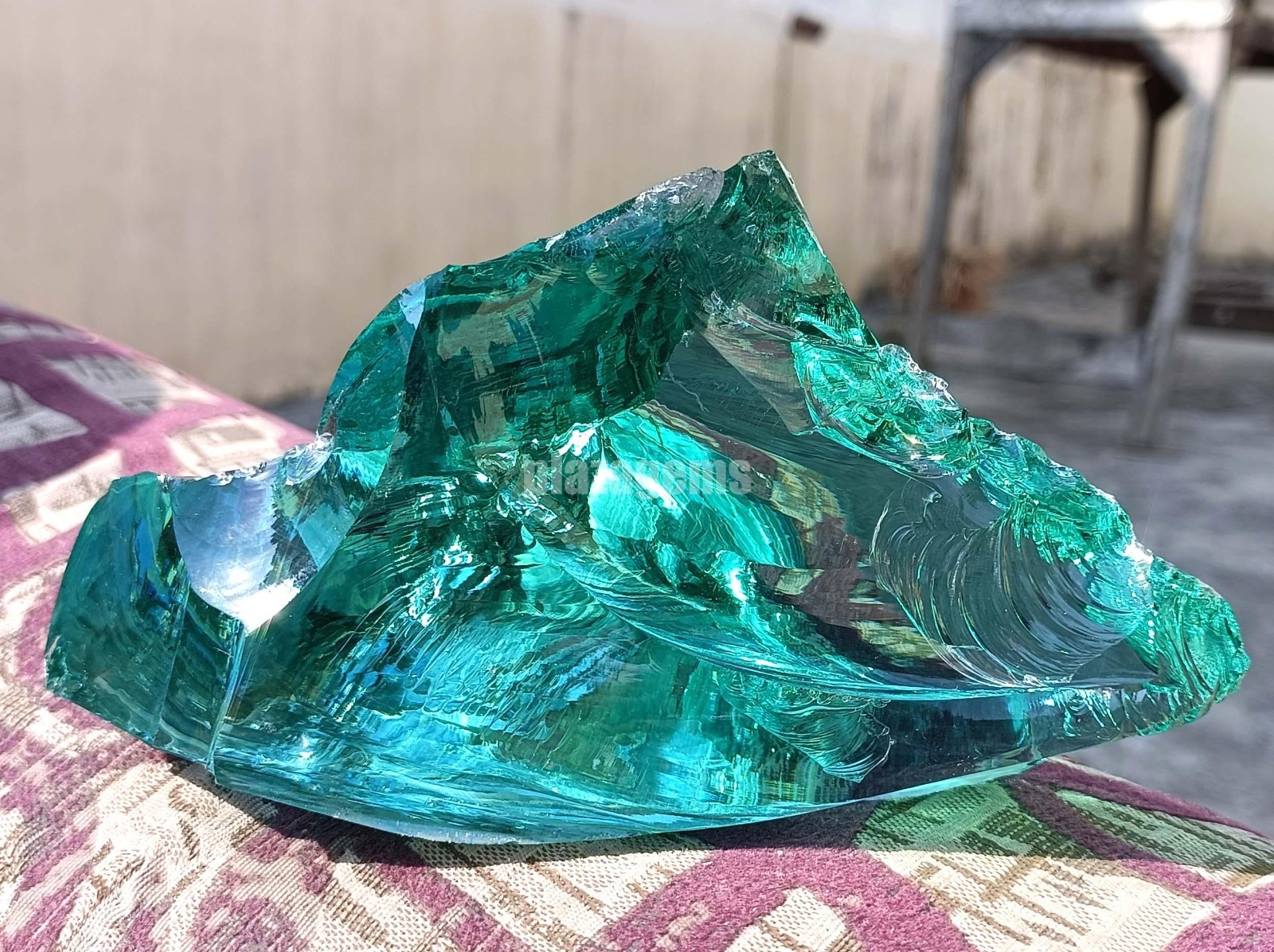 Huge 1000 Carat Natural Aquamarine Raw Uncut Sky Blue Gemstone EGL 149x82mm 5AOF