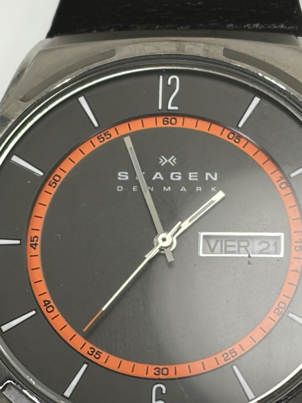 Skagen Melbye Grey Dial Grey Mesh Men’s Watch SKW6007