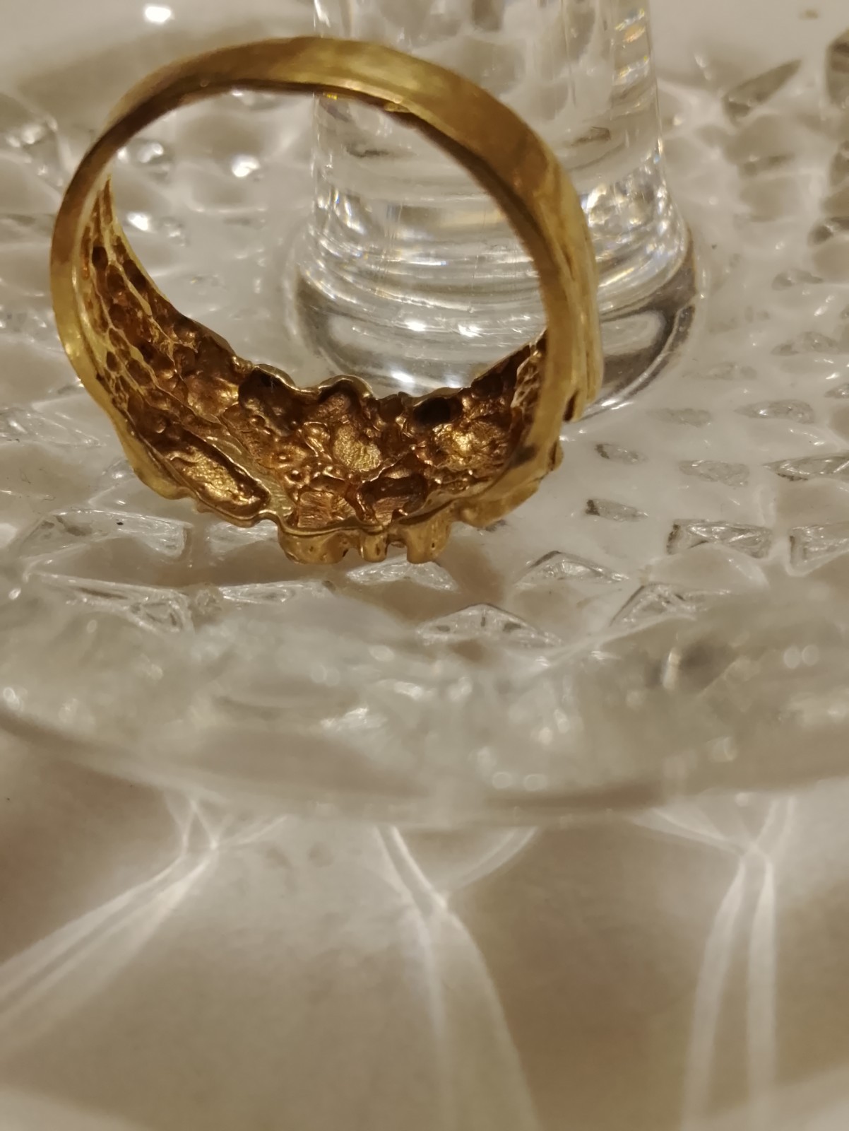 10k gold nugget ring vintage