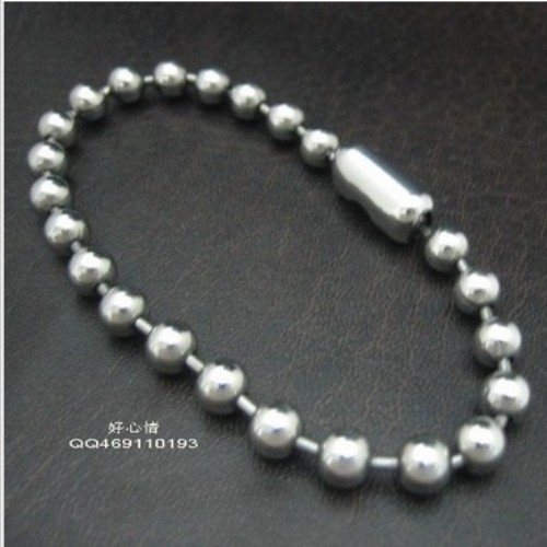 Lot 5pcs 6mm Stainless Steel Shiny Ball chain Bracelet Women Fave Silver Jewelry