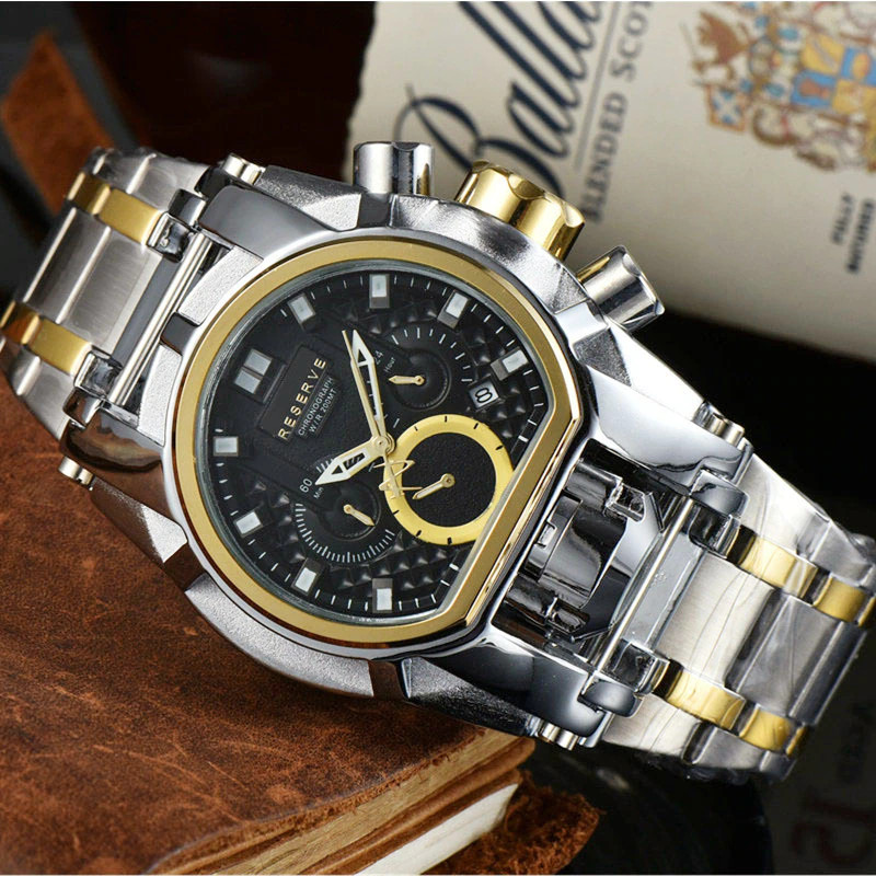 Reserve Bolt Zeus Undefeated Mens Watch Chronograph Invincible Luxury Watch