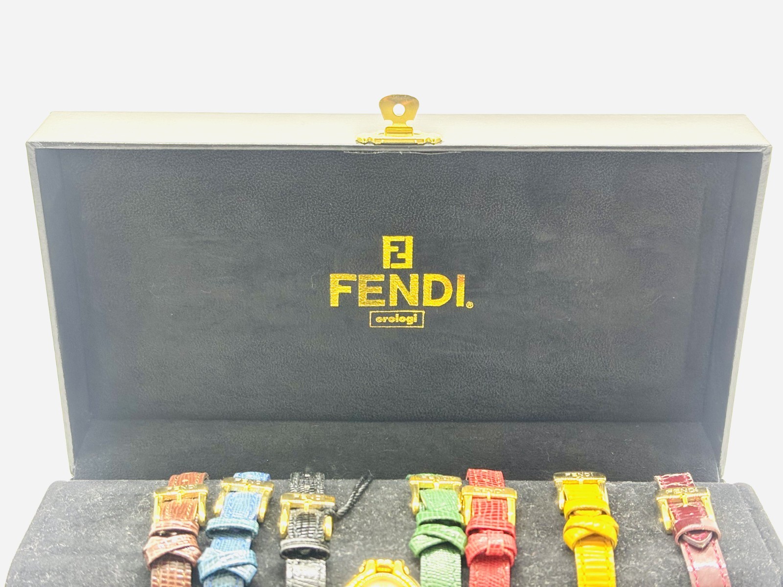 [Exc+5 w/Box] Fendi 640L Chameleon Change Bezel 7 Colors Women’s Quartz Watch