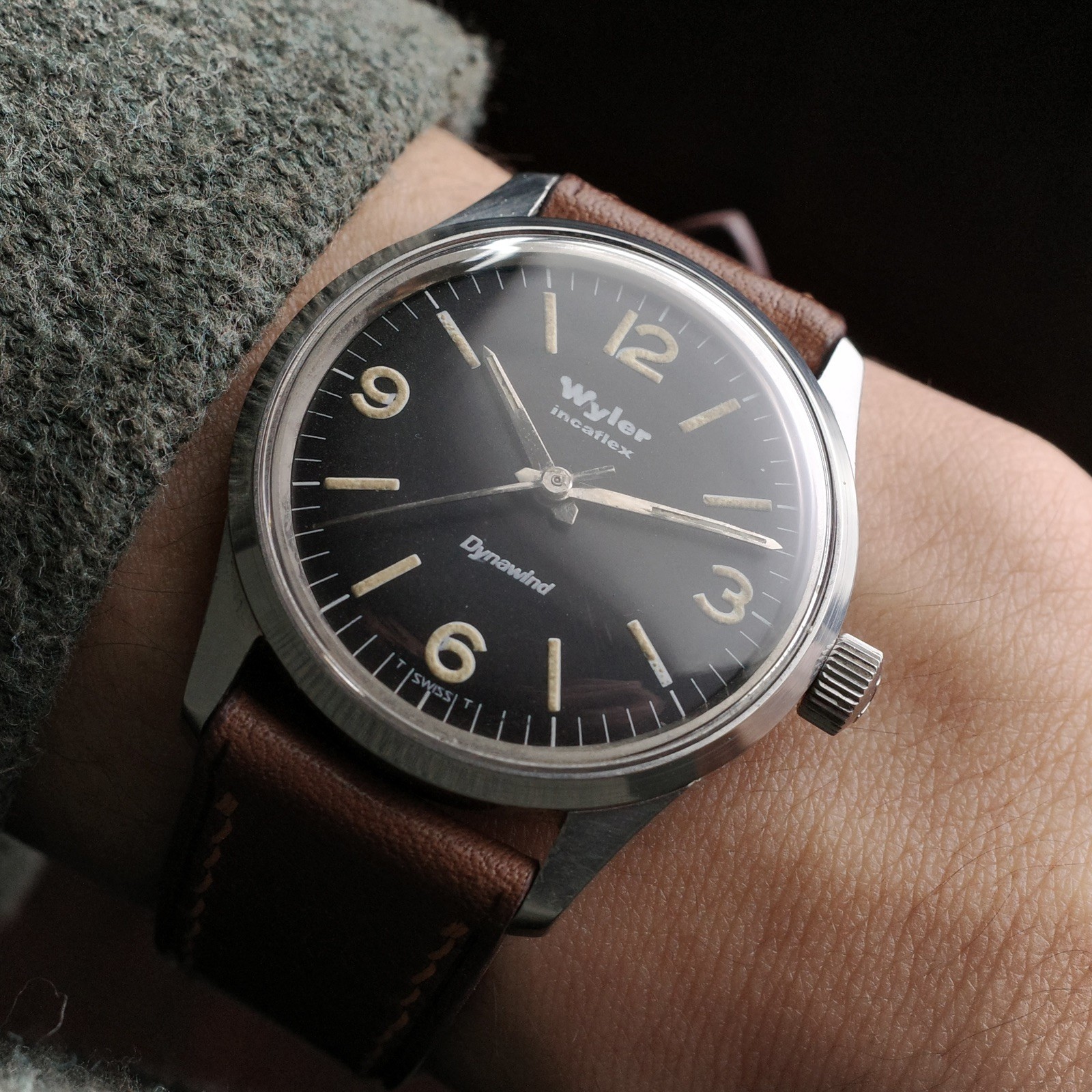 Wyler Incaflex Dynawind Lifeguard Men’s Vintage Watch
