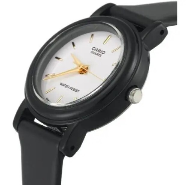 Casio Women’s Swatch Lady Watch Black Satin Band 25MM LQ139E-7A