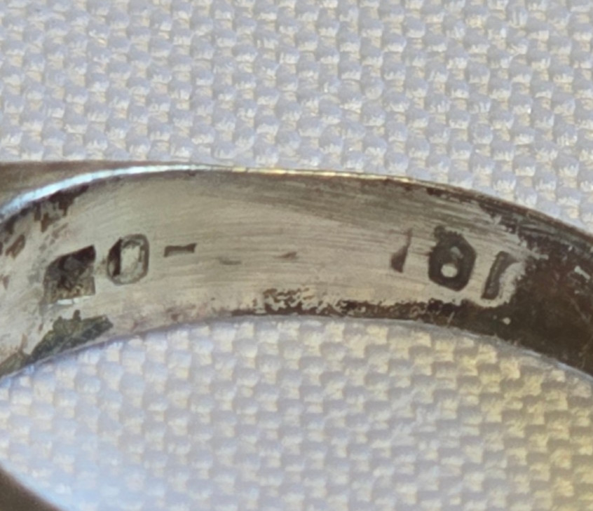 Sterling Silver Ring 3.29g Fine Jewelry Size 8.25 Band Multicolor Stones *READ*
