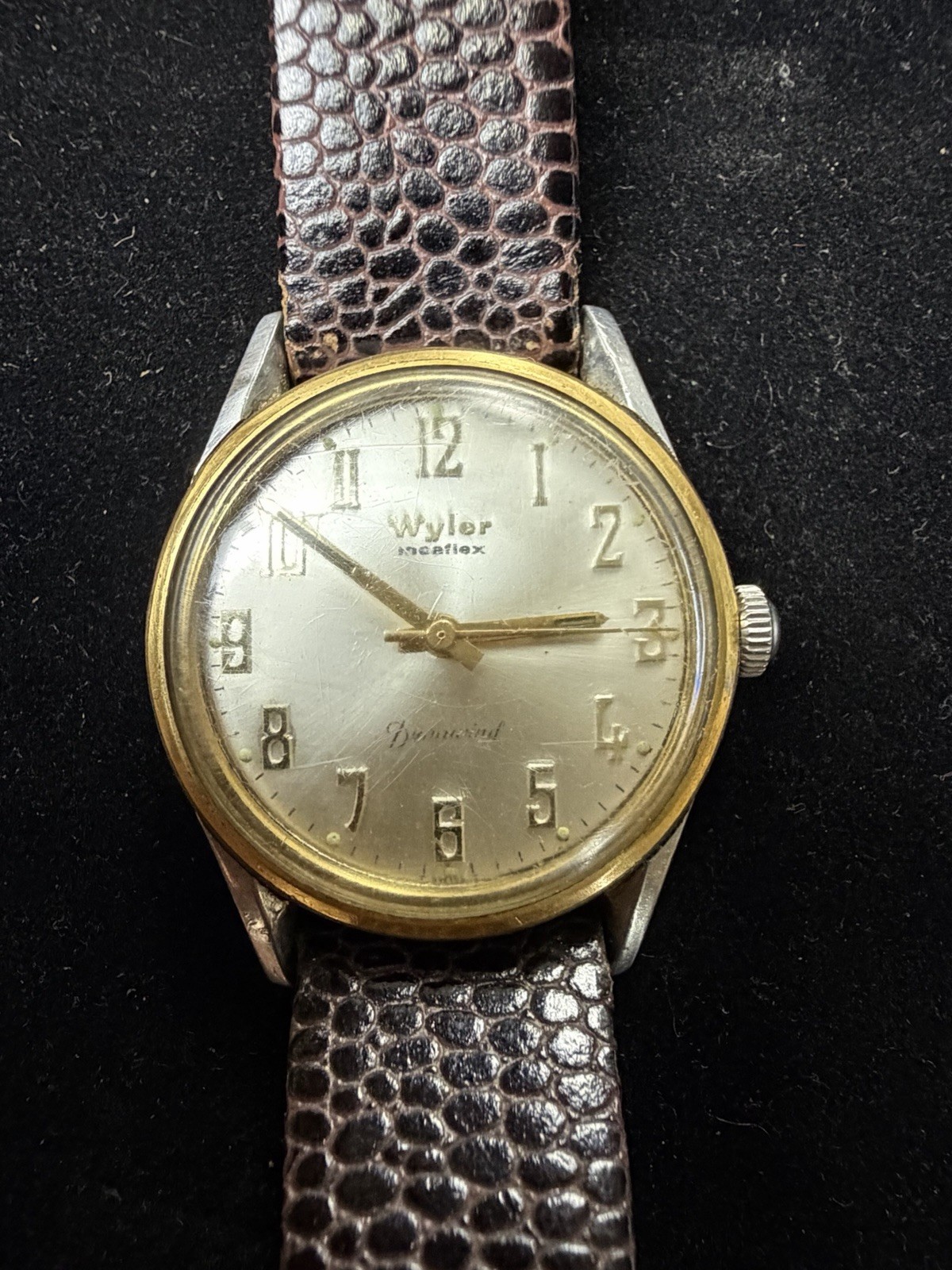 Vintage Wyler Incaflex Dynawind Men’s Watch 17J ETA 2375 running