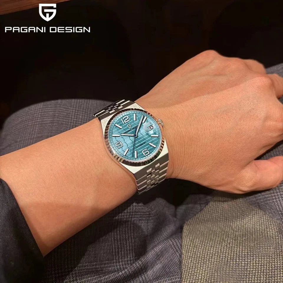 Pagani Design PD-YS027 Sky Blue Stainless Steel Automatic Men’s Watch