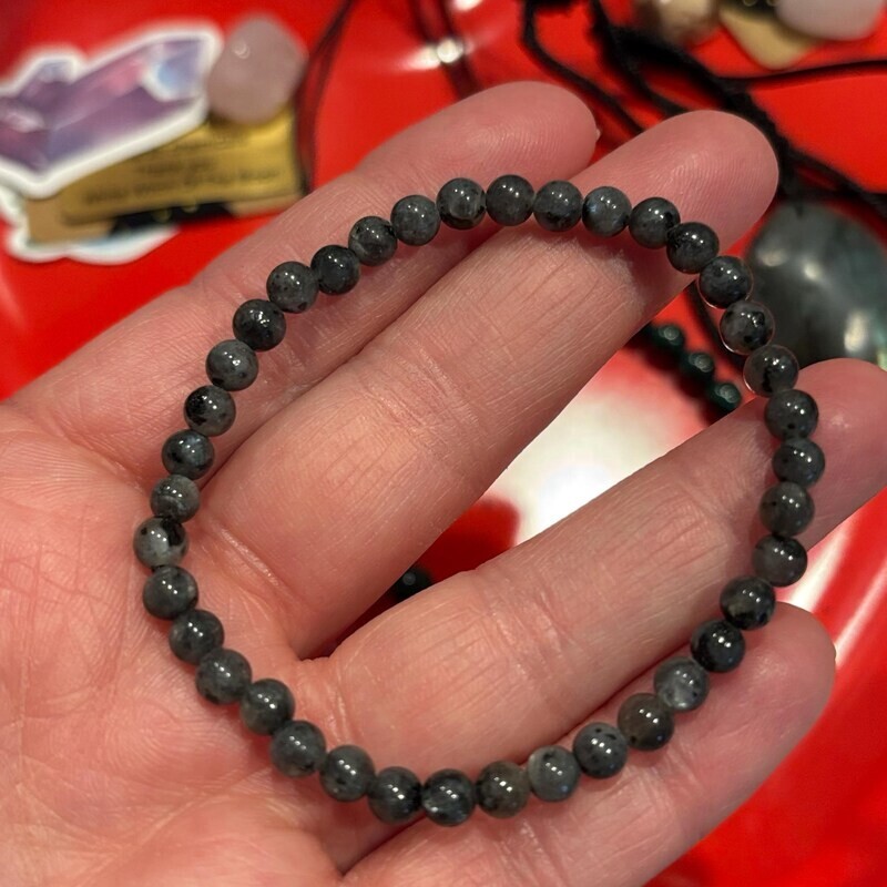 5pcs Yooperlite 4mm Beads UV Reactive Flame Stone Glowing Healing Reiki Bracelet