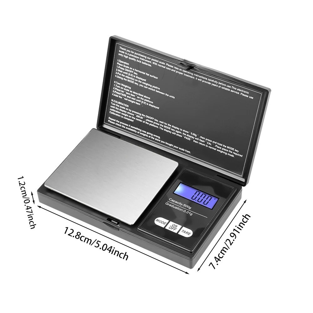 Pocket 1000g x 0.1g Digital Jewelry Gold Coin Gram Balance Weight Precise Scale