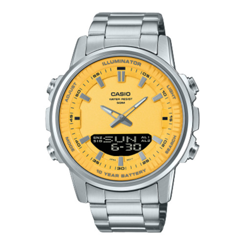 Casio AMW880D-9A Ana-Digi Sporty Design Stainless Steel Band Watch